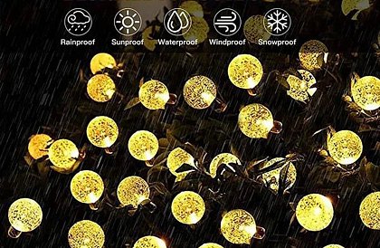 Dekorativní venkovní solární řetěz s 40 LED – Lights Balls