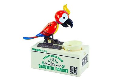 Pokladnička na mince -  Hladový papoušek